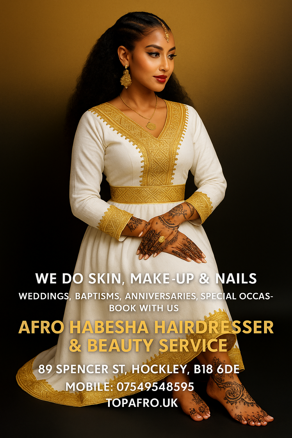 Afro hair and beauty concept design