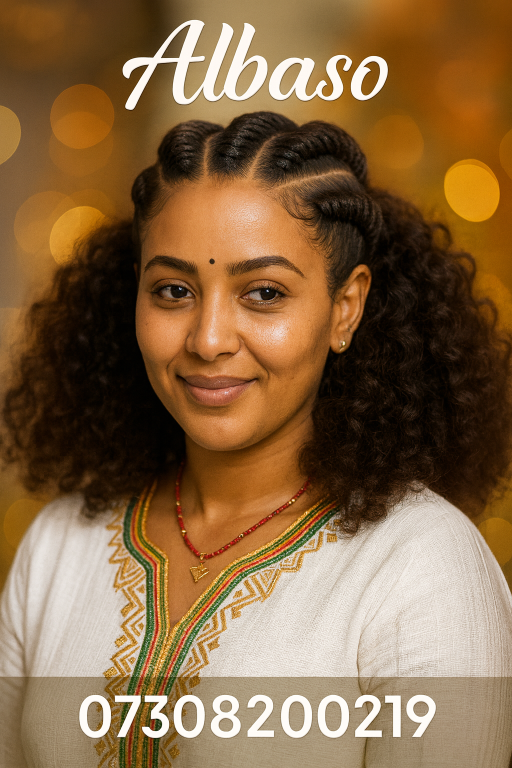 Eritrean elegance in traditional Albaso style